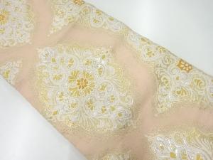 アンティーク　華紋模様織出し袋帯（材料）